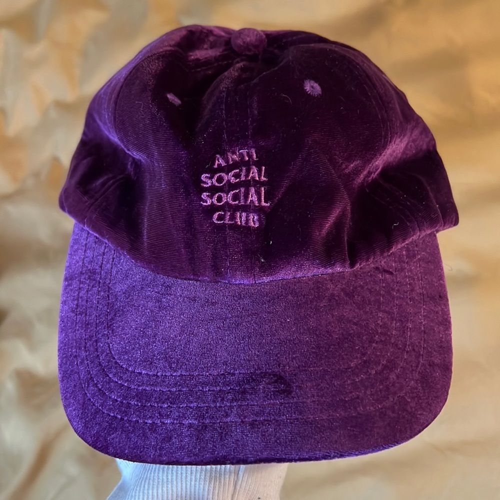 Authentic purple anti social social club cap